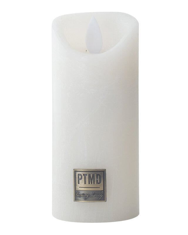 PTMD LED Lichtkaars Met Beweegbare Vlam Rustiek Wit XS