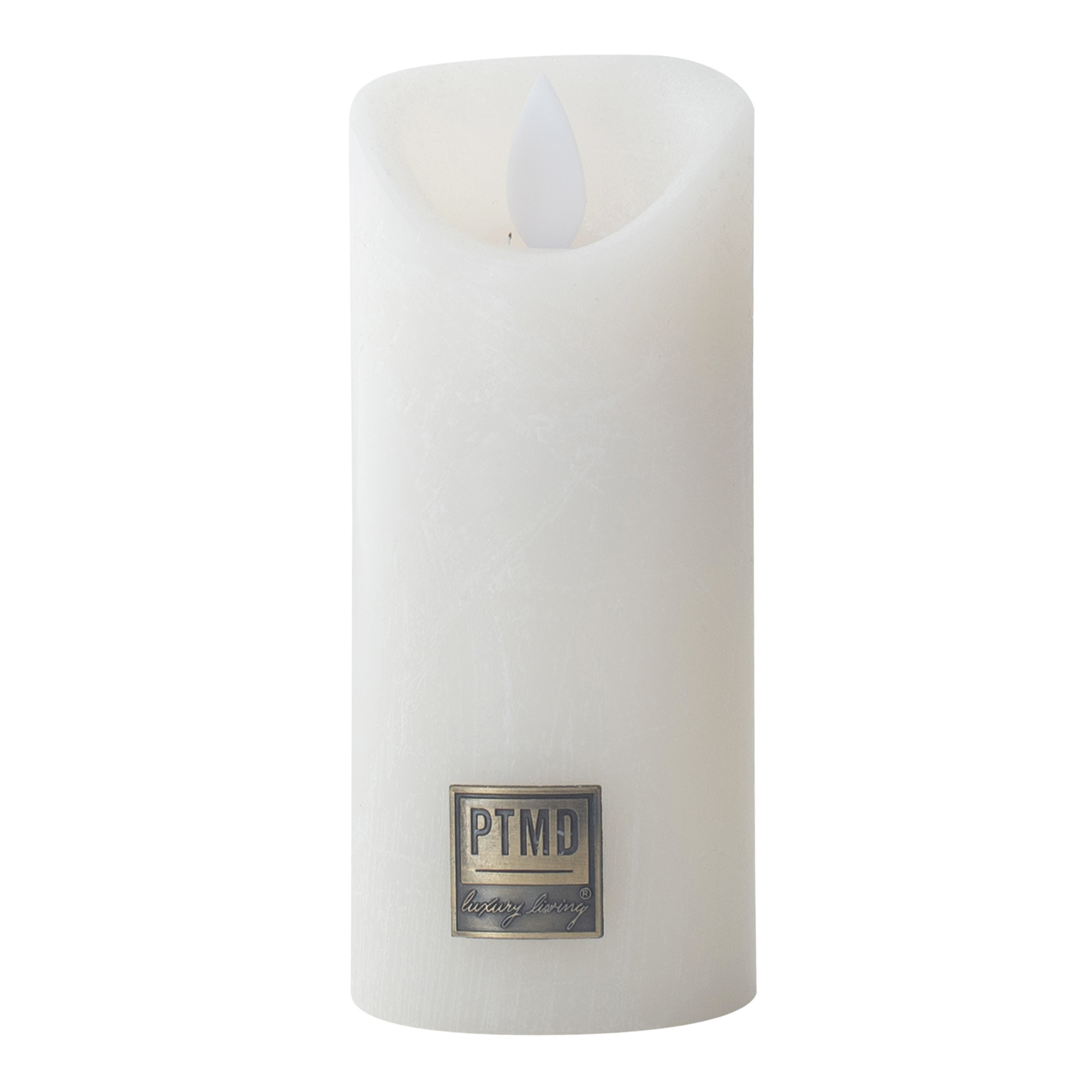 PTMD LED Lichtkaars Met Beweegbare Vlam Rustiek Wit XS