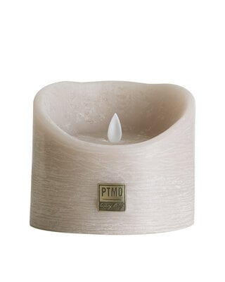 PTMD LED Lichtkaars Met Beweegbare Vlam Beige XL
