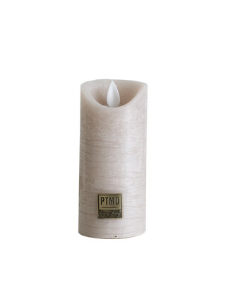 PTMD LED Lichtkaars Met Beweegbare Vlam Beige XS