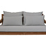 HSM Collection Bahama sofa 2,5-zits incl kussenset - 150x95x80 - Naturel/wit -  teak