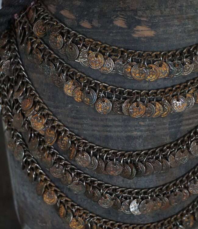 Rene Houtman Nepalese Houten Pot | Incl. Ketting | H37xD18 cm