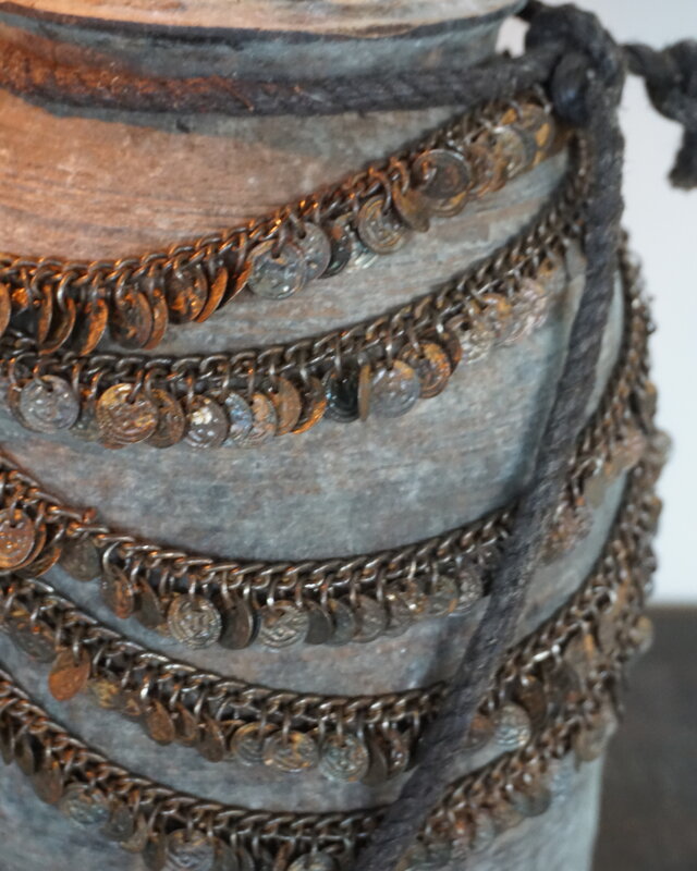 Rene Houtman Nepalese Houten Pot | Incl. Ketting | H40xD20 cm