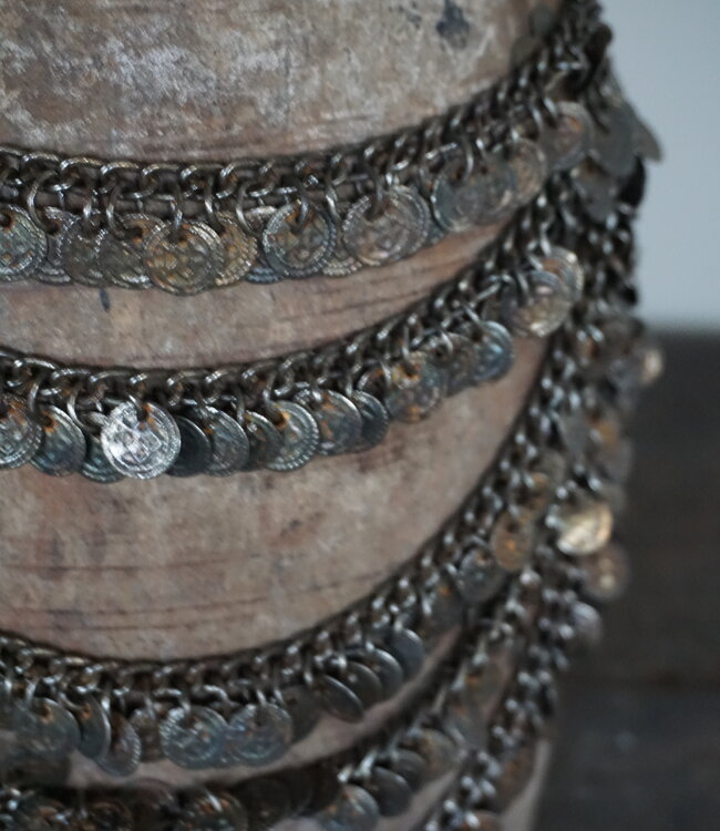 Rene Houtman Nepalese Houten Pot | Incl. Ketting | H30xD17 cm