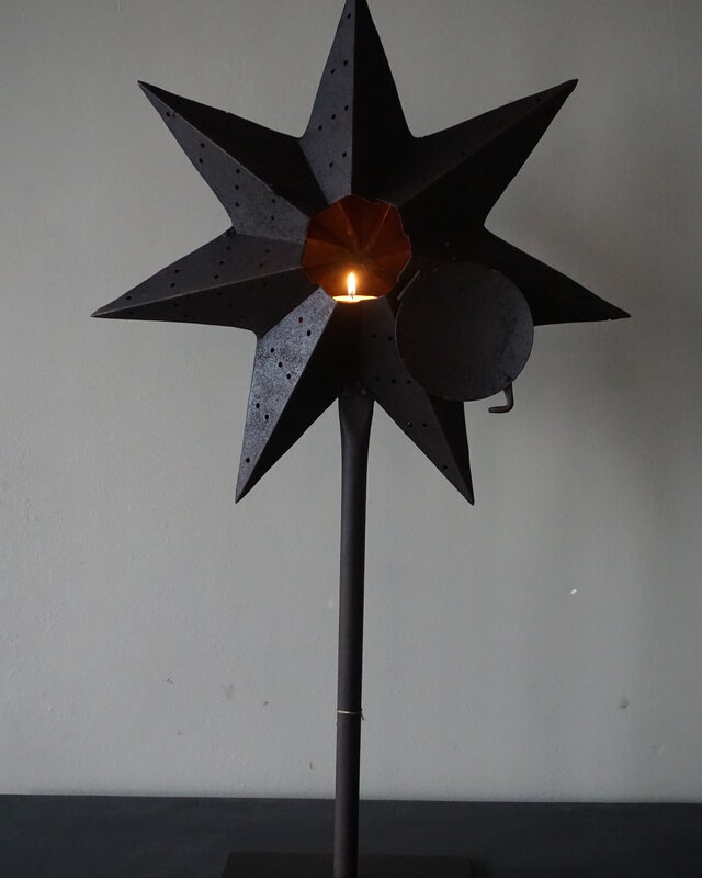 Rene Houtman Metalen Ster Op Voet | Medium | 72 cm
