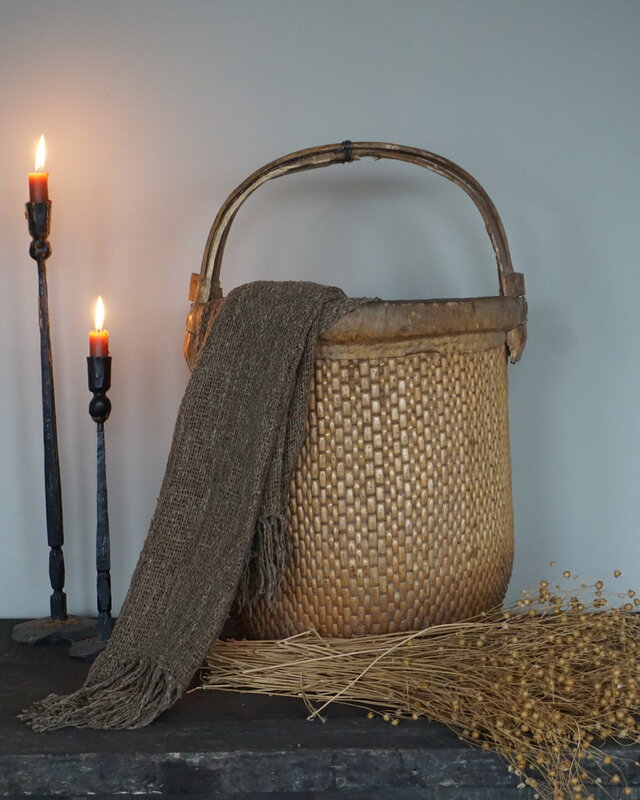 Rene Houtman Antieke Oosterse Plukmand Met Hengsel | H60xD40 cm