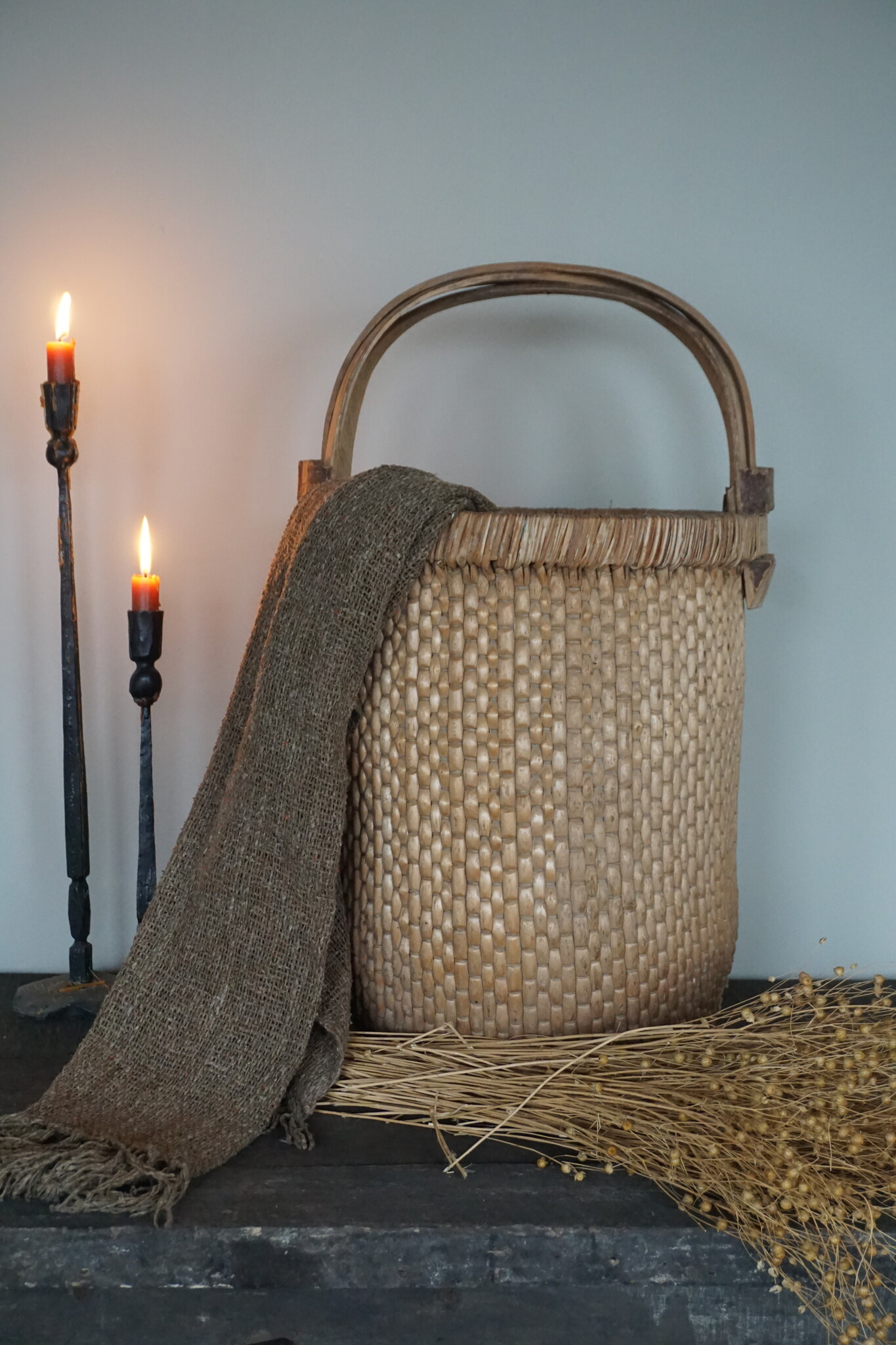 Rene Houtman Antieke Oosterse Plukmand Met Hengsel | H69 x D39 cm