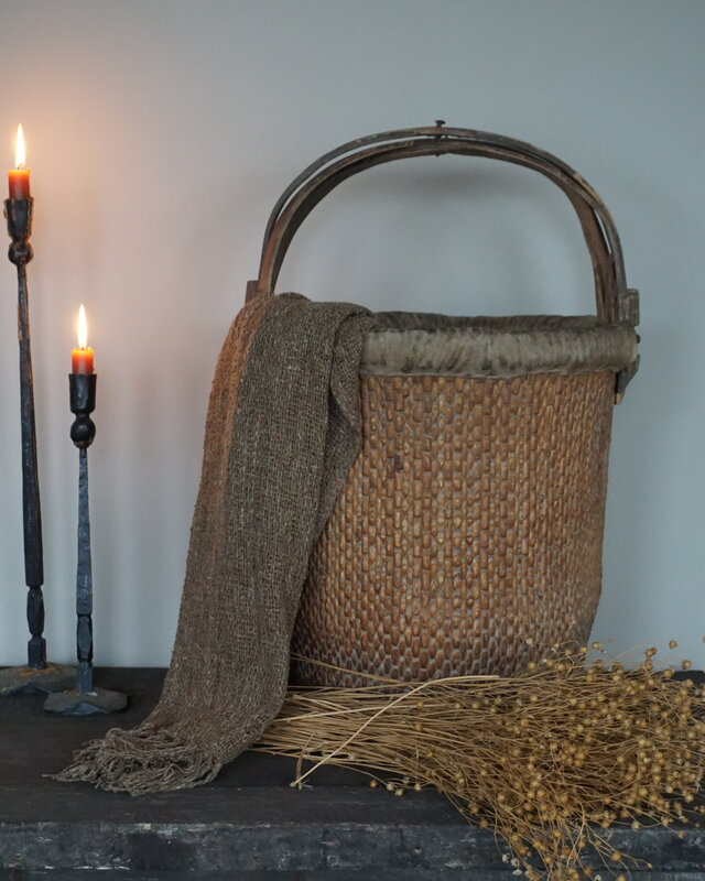 Rene Houtman Antieke Oosterse Plukmand Met Hengsel | H65xD40 cm