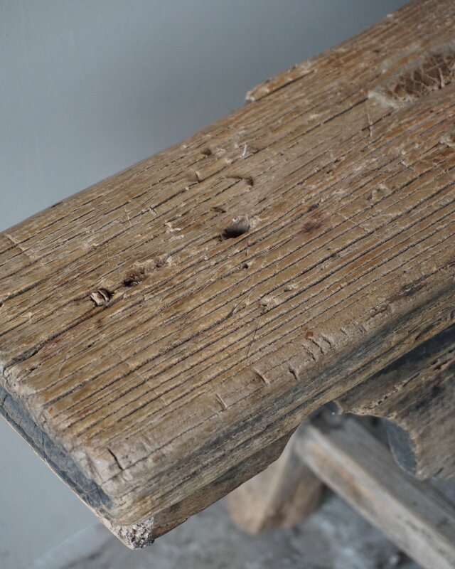 Rene Houtman Oud Houten Bankje | China | Krulpoten | B140 cm