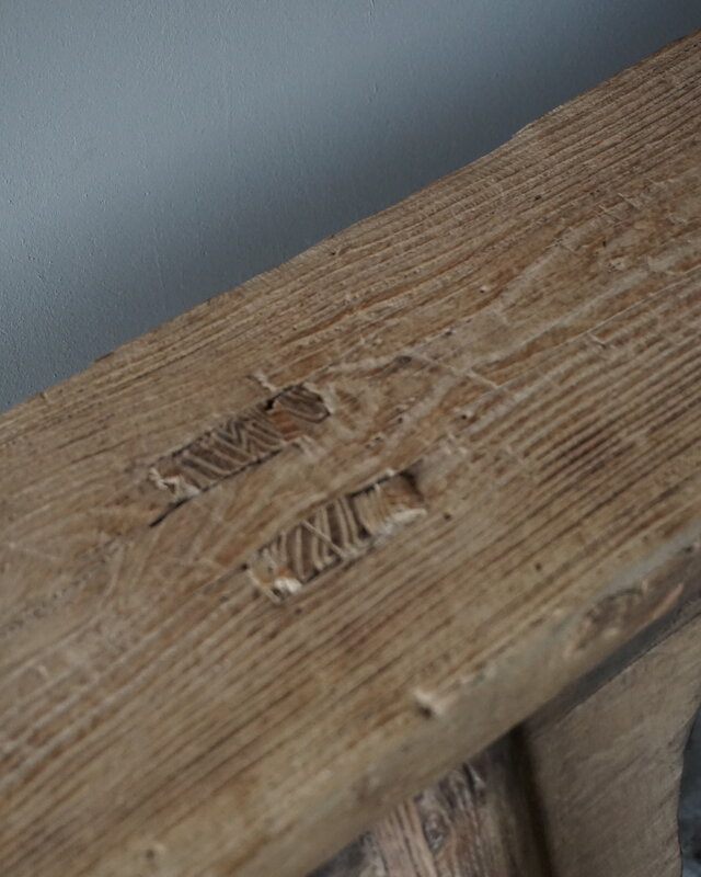 Rene Houtman Oud Houten Bankje | China | Krulpoten | B138 cm