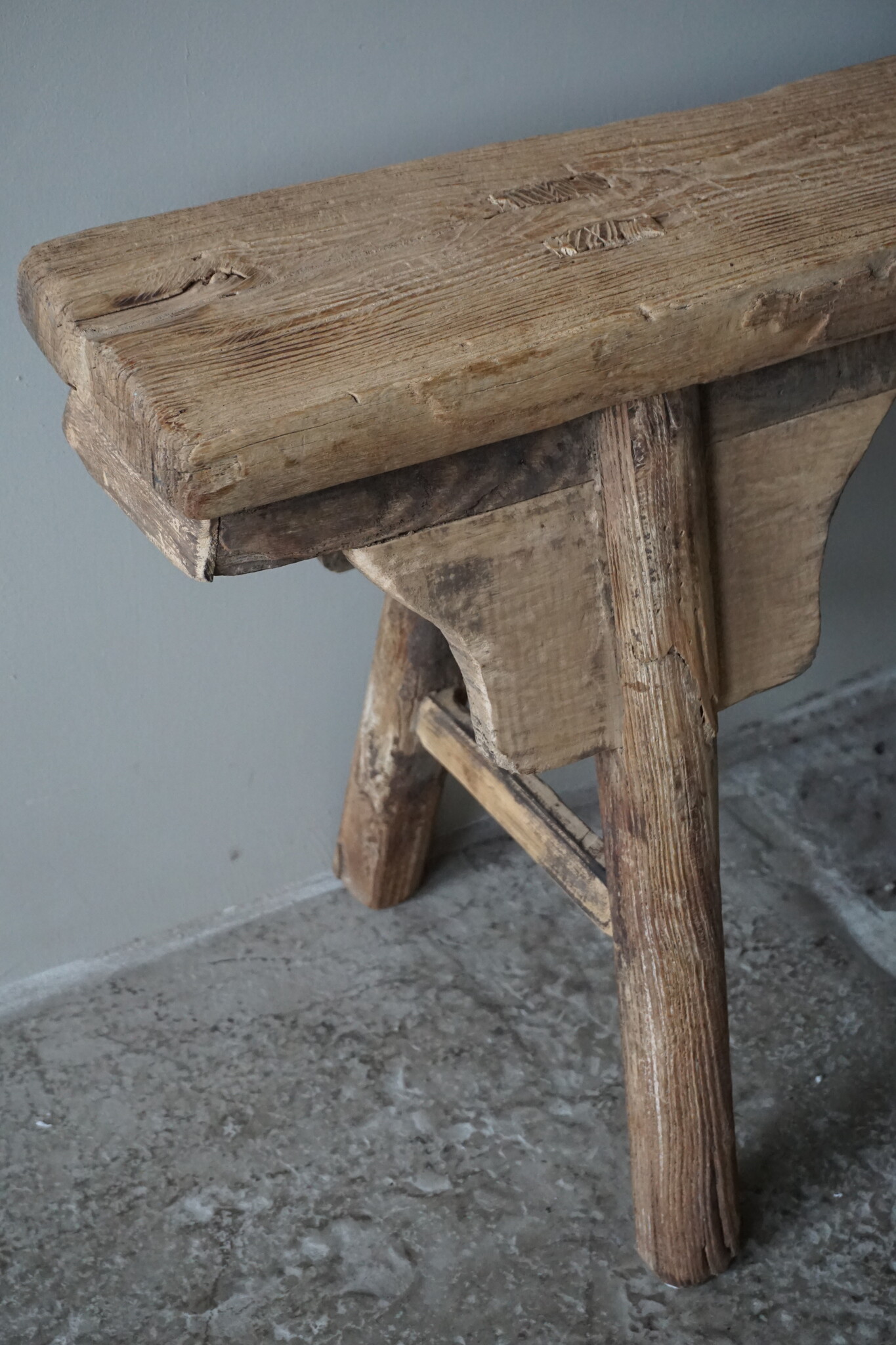 Rene Houtman Oud Houten Bankje | China | Krulpoten | B138 cm