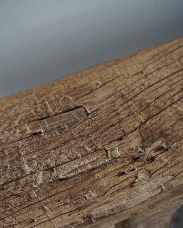 Rene Houtman Oud Houten Bankje | China | Krulpoten | H50xB140 cm
