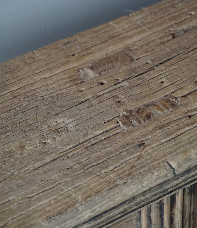 Rene Houtman Oud Houten Bankje | China | Krulpoten | B151 cm