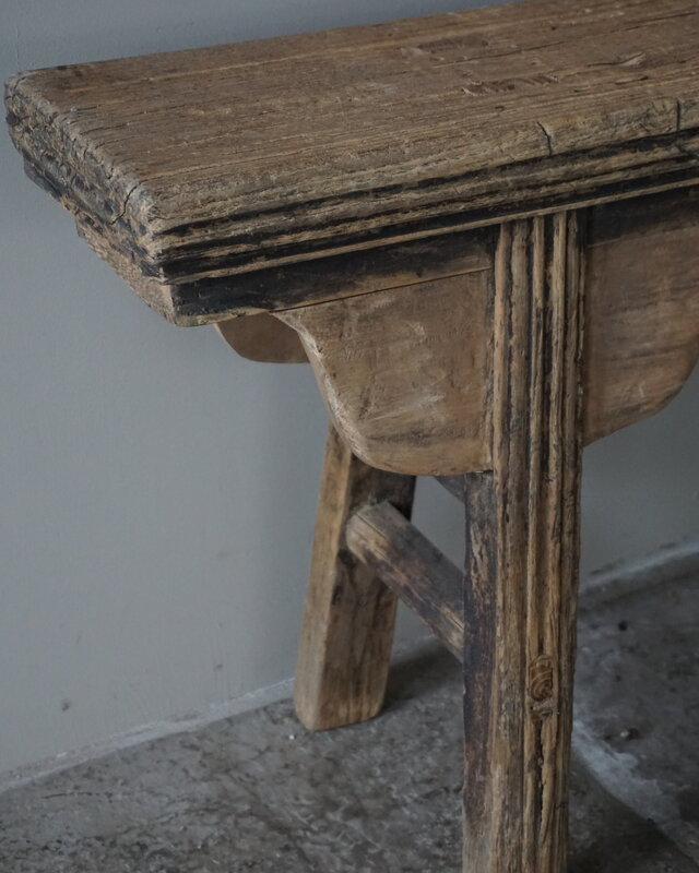 Rene Houtman Oud Houten Bankje | China | Krulpoten | B151 cm