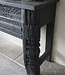 Rene Houtman Oude Wandtafel | Houtsnijwerk | Zwart | B152 cm
