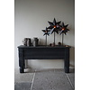 Oude Wandtafel | Zwart | Houtsnijwerk | B152 cm