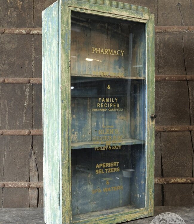 Be-Uniq Origineel Oud Vitrinekastje | India | H87xB42xD17 cm