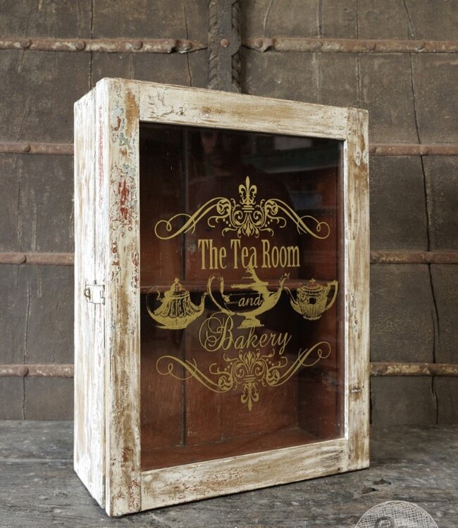 Be-Uniq Origineel Oud Vitrinekastje | India | H63xB46xD20 cm