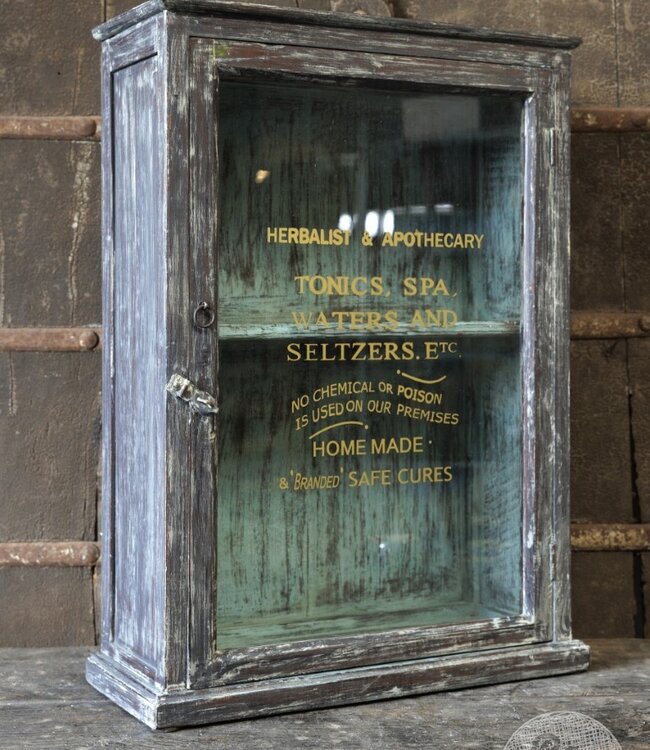 Be-Uniq Origineel Oud Vitrinekastje | India | H66xB47xD18 cm