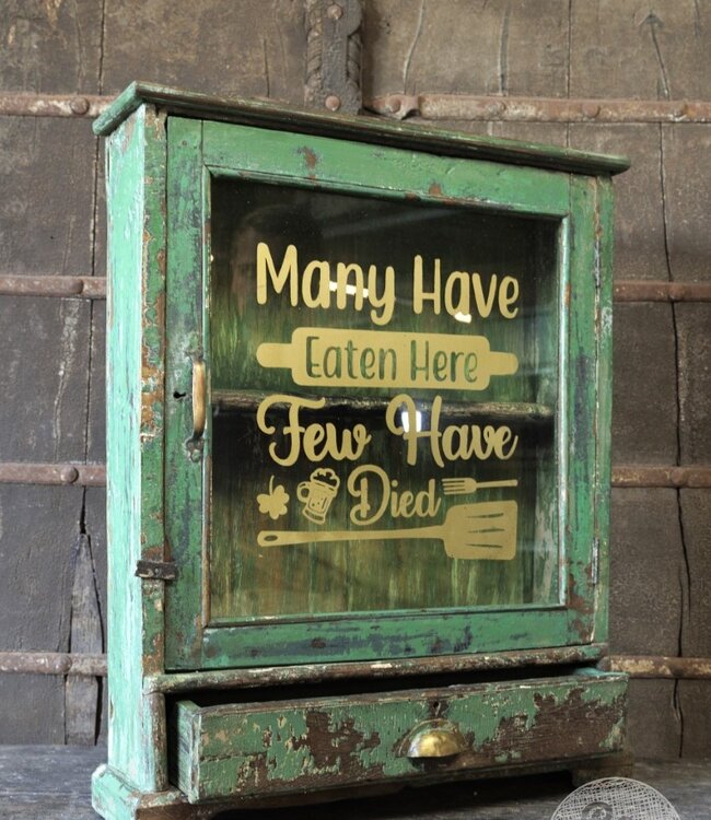 Be-Uniq Origineel Oud Vitrinekastje | India | H72xB57xD14 cm