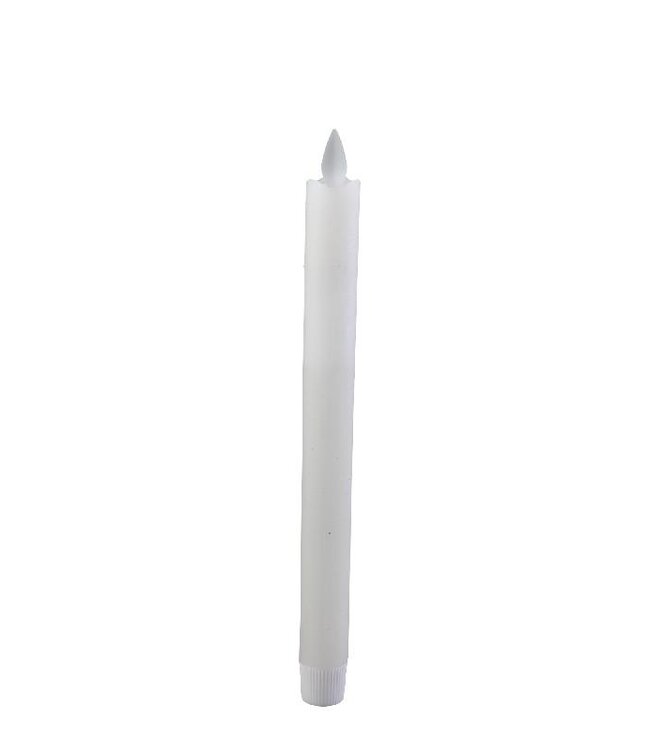 PTMD LED Dinerkaars Met Beweegbare Vlam Wit Set Van 2
