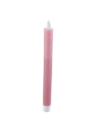 PTMD LED Dinerkaars Met Beweegbare Vlam Floral Roze Set Van 2