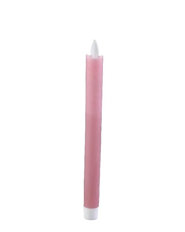 PTMD LED Dinerkaars Met Beweegbare Vlam Floral Roze Set Van 2