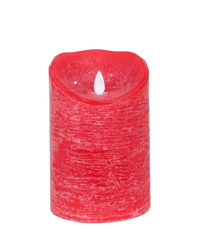 PTMD LED Lichtkaars Met Beweegbare Vlam Rood L