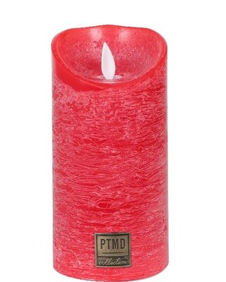 PTMD LED Lichtkaars Met Beweegbare Vlam Rood M
