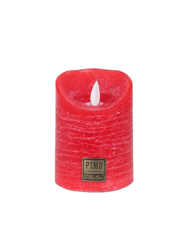 PTMD LED Lichtkaars Met Beweegbare Vlam Rood S