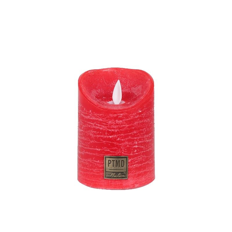 PTMD LED Lichtkaars Met Beweegbare Vlam Rood S