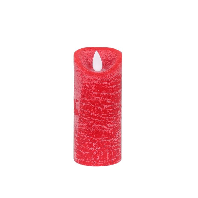 PTMD LED Lichtkaars Met Beweegbare Vlam Rood XS