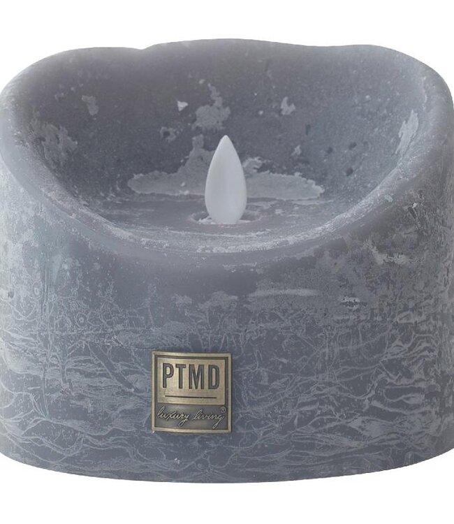 PTMD LED Lichtkaars Met Beweegbare Vlam Grijs XL