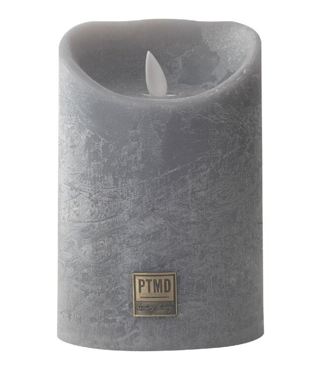 PTMD LED Lichtkaars Met Beweegbare Vlam Grijs S