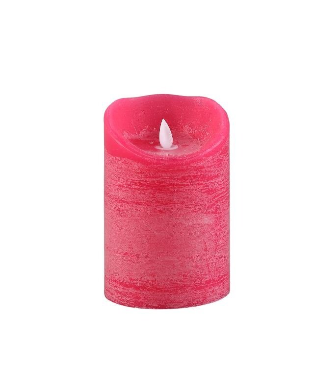 PTMD LED Lichtkaars Met Beweegbare Vlam Roze L