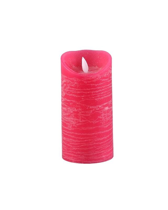 PTMD LED Lichtkaars Met Beweegbare Vlam Roze M