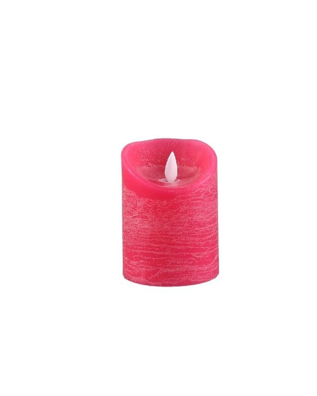 PTMD LED Lichtkaars Met Beweegbare Vlam Roze S