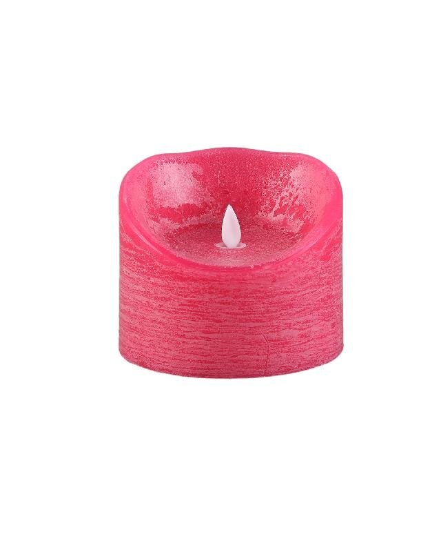 PTMD LED Lichtkaars Met Beweegbare Vlam Roze XL