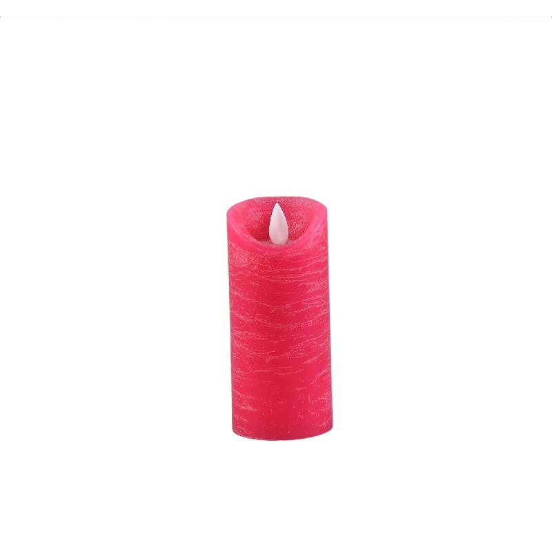 PTMD LED Lichtkaars Met Beweegbare Vlam Roze XS