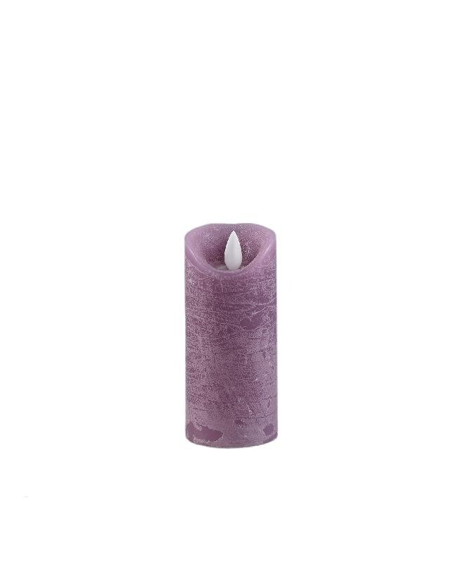 PTMD LED Lichtkaars Met Beweegbare Vlam Paars XS