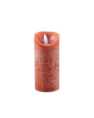 PTMD LED Lichtkaars Met Beweegbare Vlam Roest Oranje XS