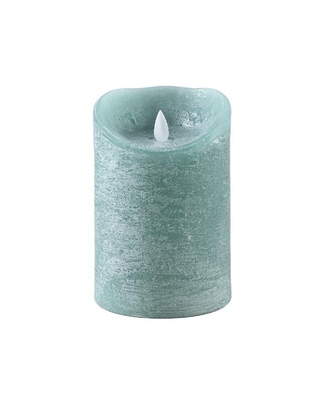 PTMD LED Lichtkaars Met Beweegbare Vlam Groen Blauw L