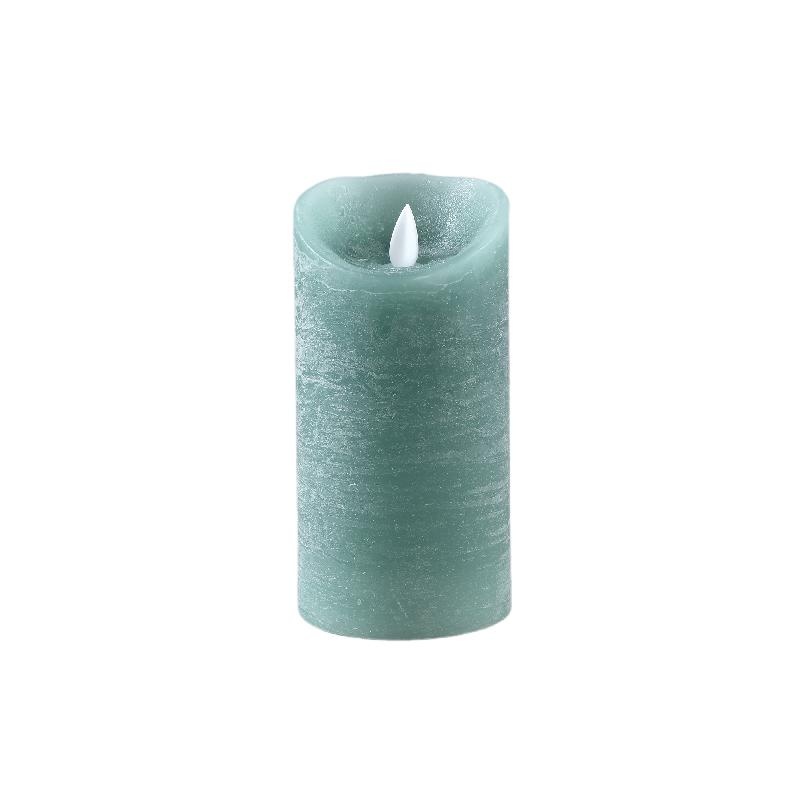 PTMD LED Lichtkaars Met Beweegbare Vlam Groen Blauw M