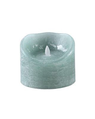 PTMD LED Lichtkaars Met Beweegbare Vlam Groen Blauw XL