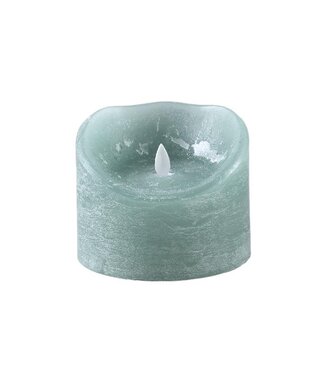 PTMD LED Lichtkaars Met Beweegbare Vlam Groen Blauw XL