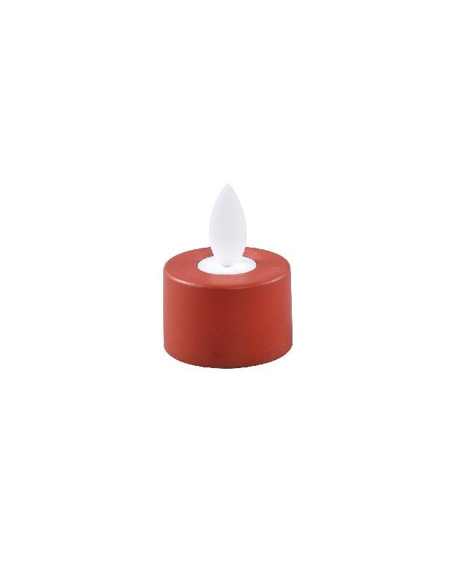 PTMD LED Theelicht Met Stilstaande Vlam Bruin 6 Stuks