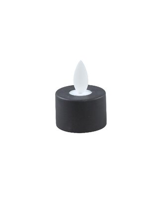 PTMD LED Theelicht Met Stilstaande Vlam Grijs 6 Stuks