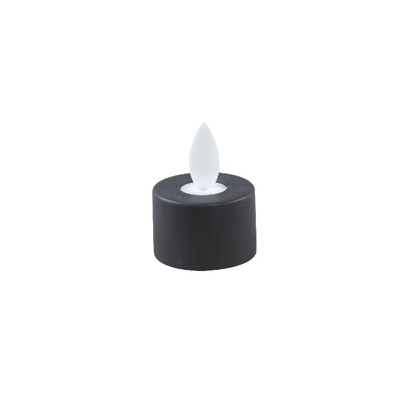 PTMD LED Theelicht Met Stilstaande Vlam Grijs 6 Stuks