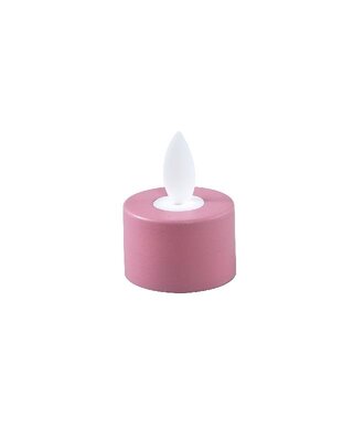 PTMD LED Theelicht Met Stilstaande Vlam Roze 6 Stuks