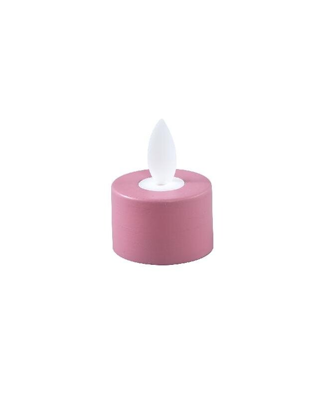 PTMD LED Theelicht Met Stilstaande Vlam Roze 6 Stuks